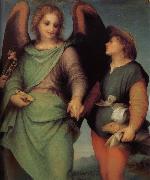 Andrea del Sarto Angel and christ in detail oil painting reproduction